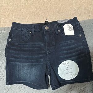 1822 Denim Dark Blue Jean Shorts